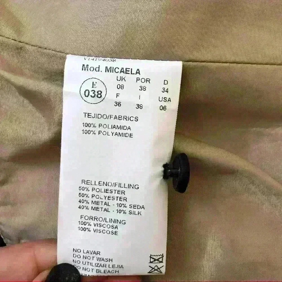 Pronovias Barcelona Black & Rose Gold Beaded Vintage Two Piece Shirt & Skirt Set - Picture 10 of 15